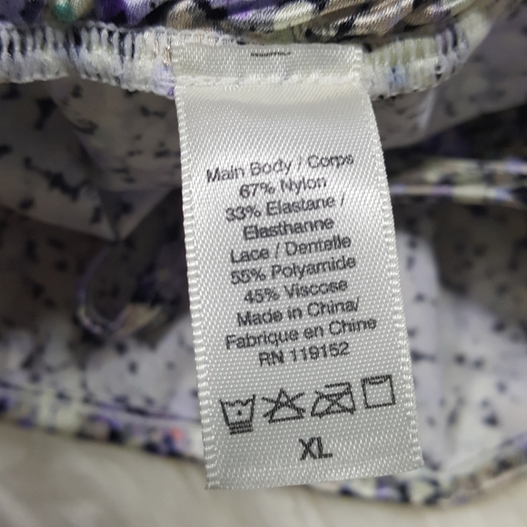 Grey Jason Wu Lace Trim Satin Runner PJ Shorts XL - Picture 7 of 9